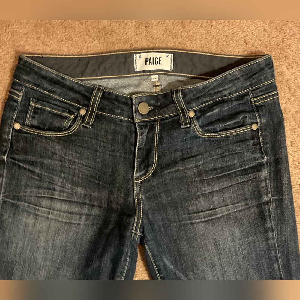 PAIGE Awesome "Skyline Straight" Skinny Jeans - Picture 3 of 6